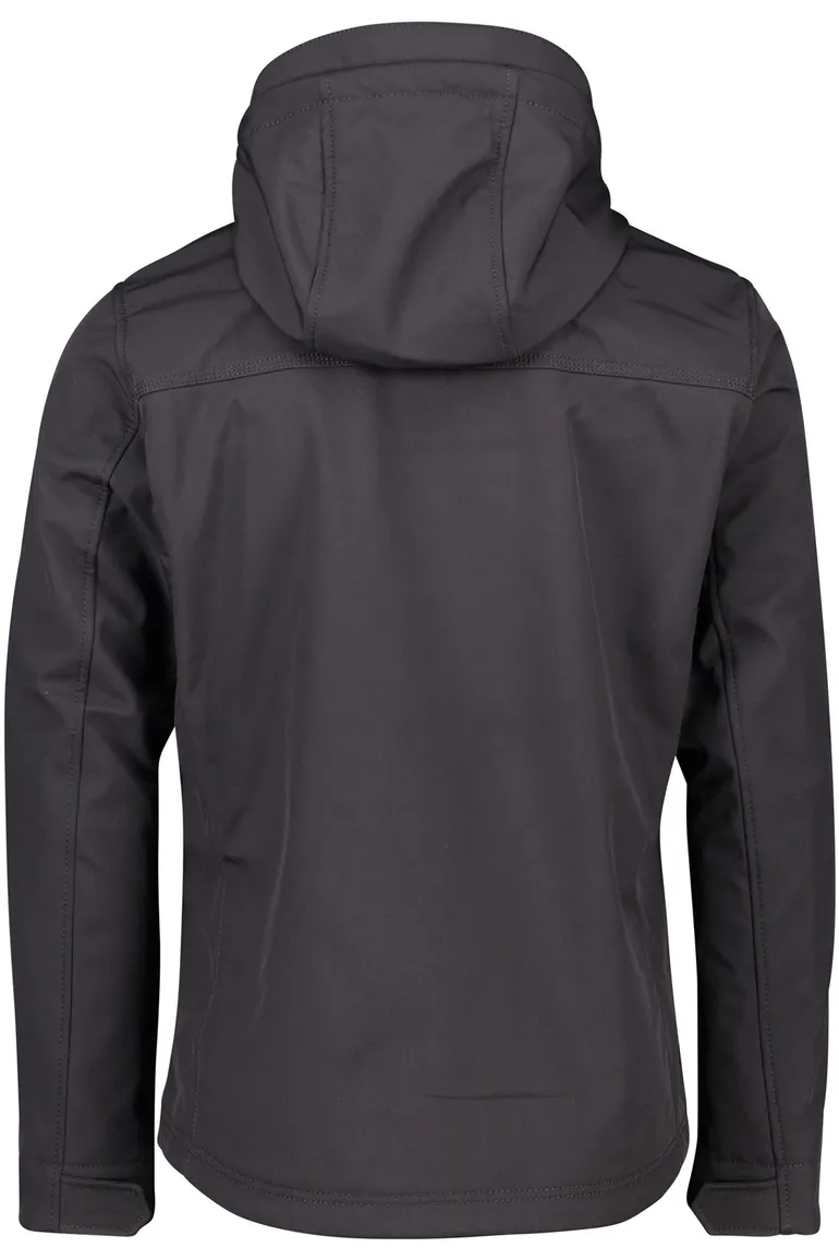 Camel Active softshell jas zwart afneembare capuchon