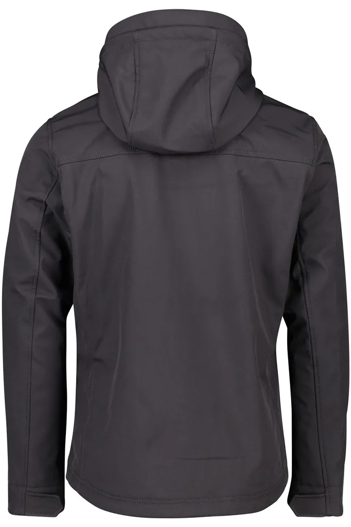 Camel Active softshell jas zwart capuchon afneembaar