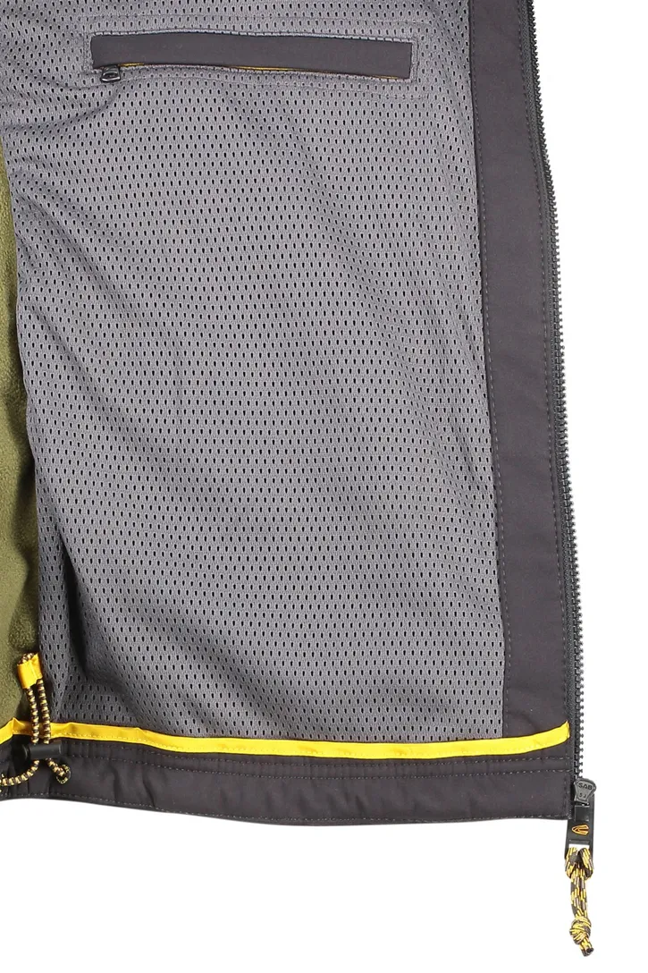 Camel Active softshell jas zwart capuchon afneembaar