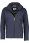 Camel Active jas donkerblauw borstzak kort model afneembare capuchon
