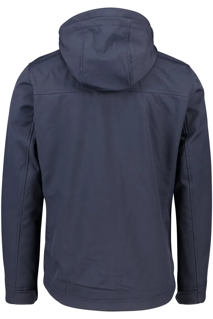 Camel Active jas capuchon afneembaar donkerblauw borstzak kort model