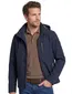 Camel Active jas donkerblauw borstzak kort model capuchon afneembaar