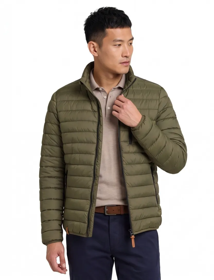 Camel Active jas groen kort model gewatteerd