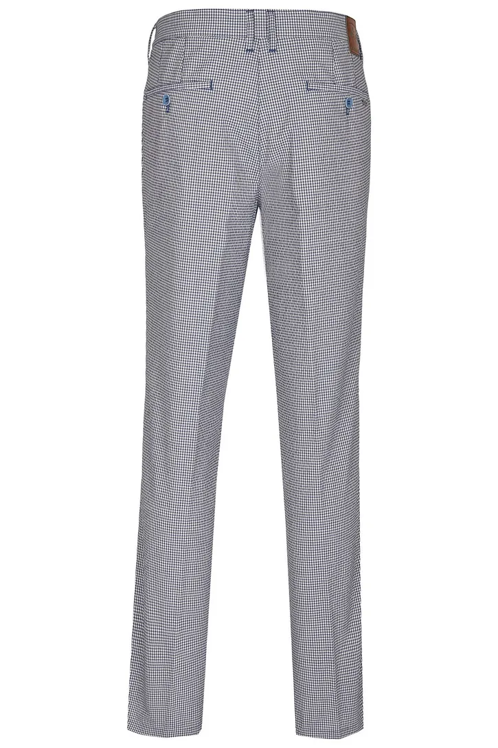 Pantalon M.E.N.S. ruitjes navy