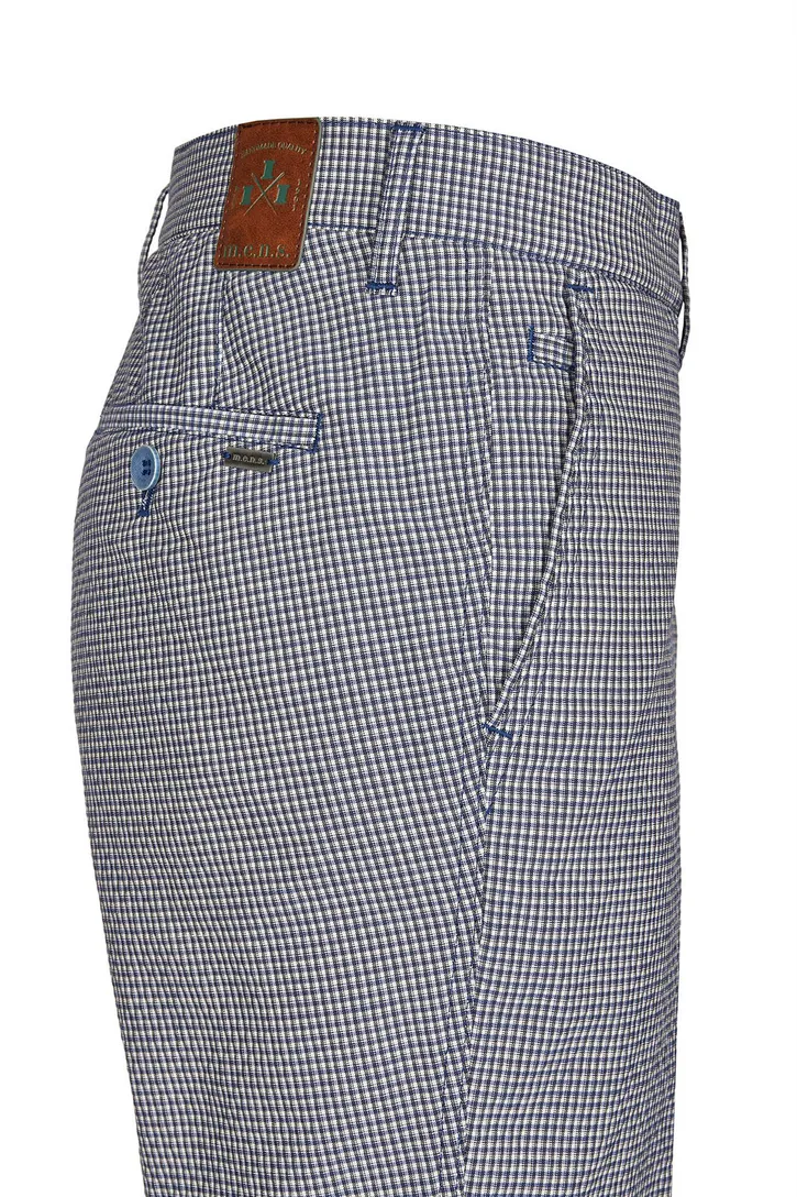 Pantalon M.E.N.S. ruitjes navy