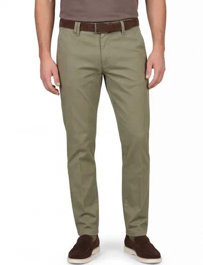 M.E.N.S. M.E.N.S. chino olijfgroen model Meran