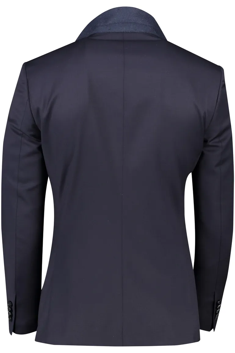 Hugo Boss colbert mix & match donkerblauw effen wol slim fit