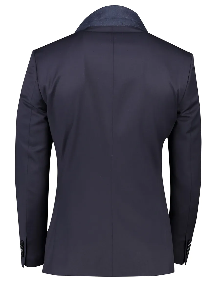 Hugo Boss colbert mix & match donkerblauw effen wol slim fit