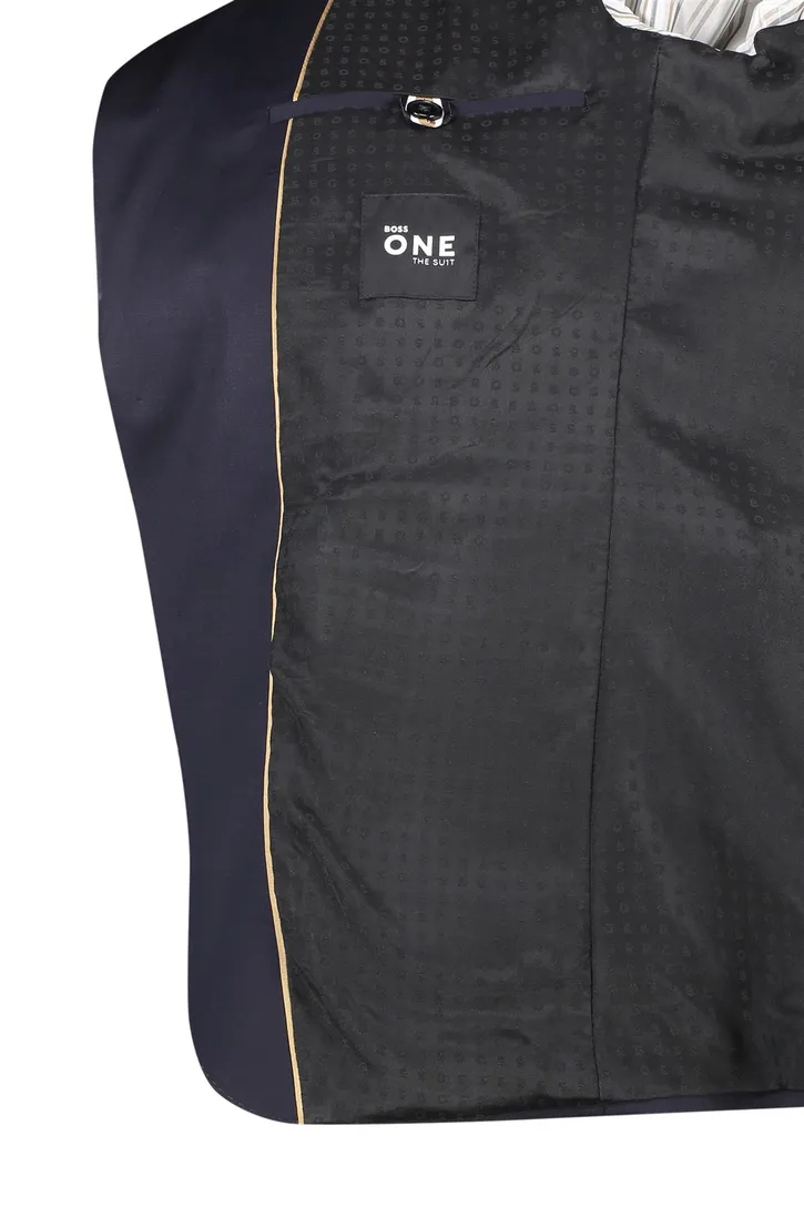 Hugo Boss colbert mix & match donkerblauw effen wol slim fit