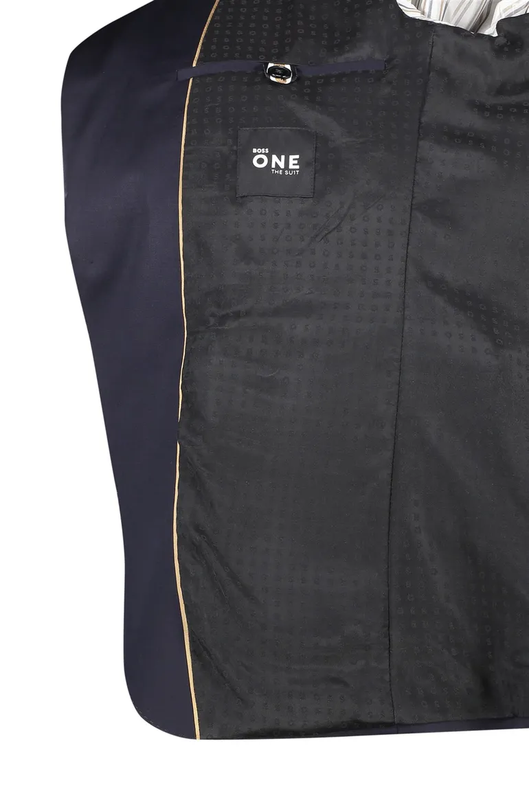 Hugo Boss colbert mix & match donkerblauw effen wol slim fit