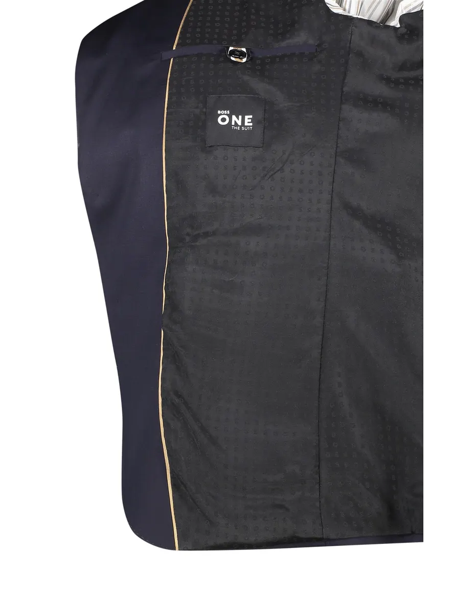 Hugo Boss colbert mix & match donkerblauw effen wol slim fit