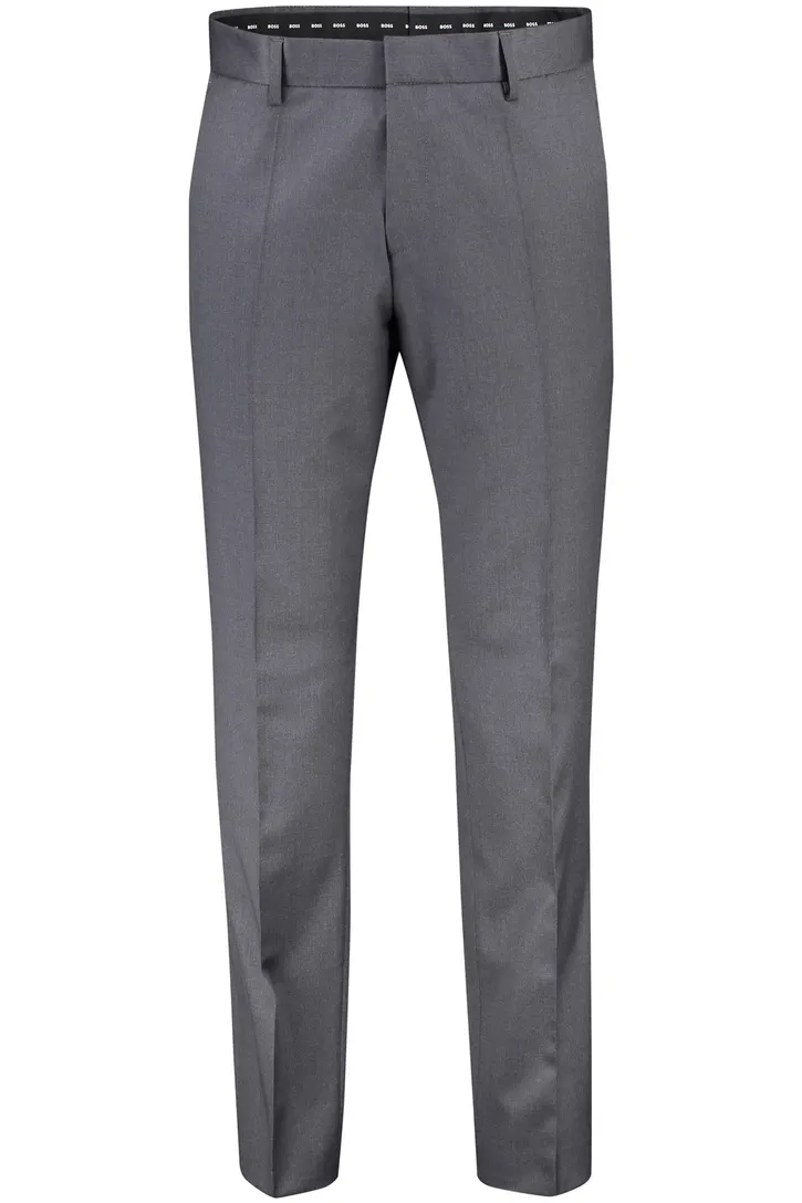 Boss pantalon mix en match antraciet effen wol slim fit Genius