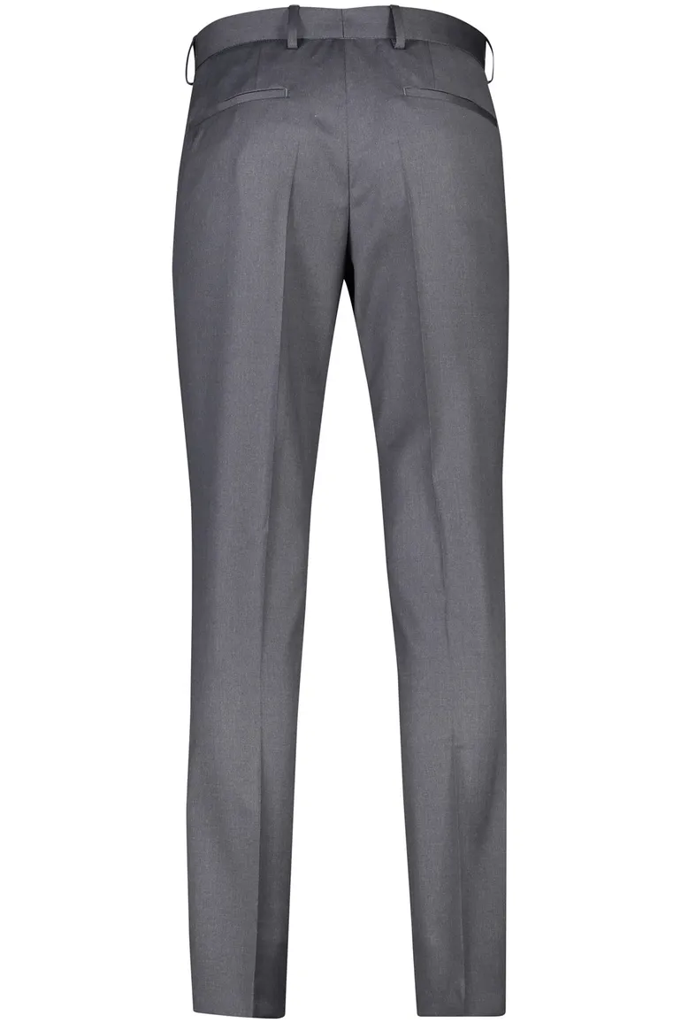 pantalon Genius mix en match Hugo Boss grijs effen wol slim fit