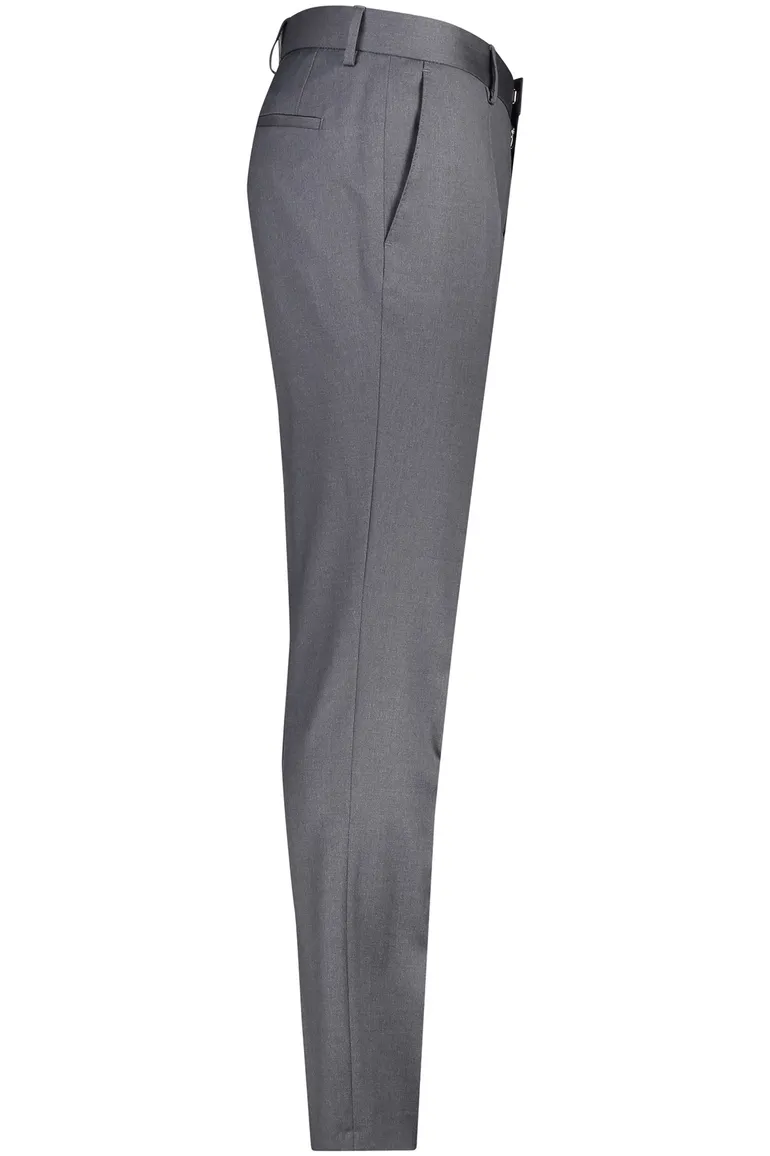 pantalon Genius mix en match Hugo Boss grijs effen wol slim fit