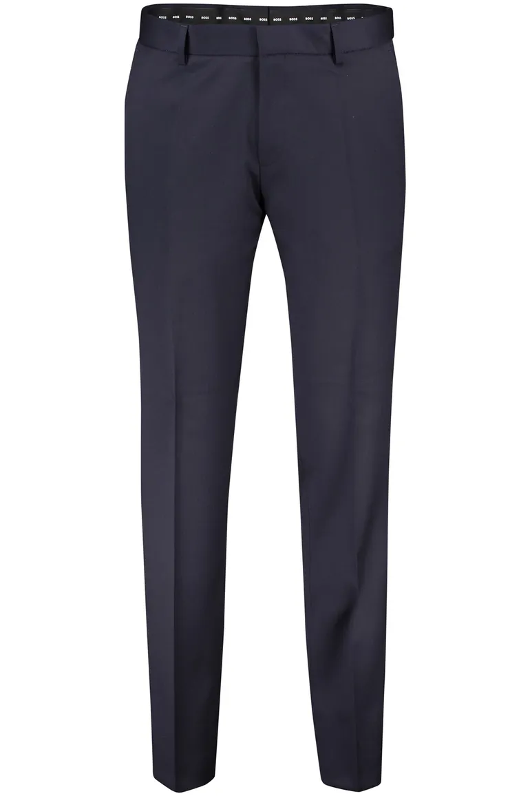 pantalon Genius mix en match Hugo Boss donkerblauw effen synthetisch