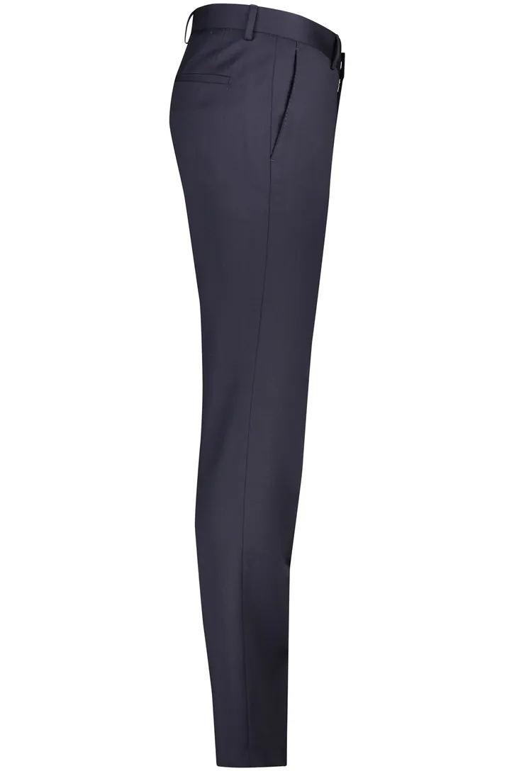 Hugo Boss pantalon mix en match donkerblauw effen synthetisch Genius