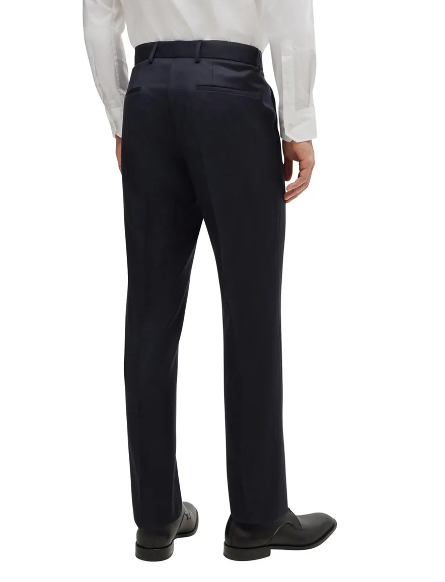 pantalon Genius mix en match Hugo Boss donkerblauw effen synthetisch