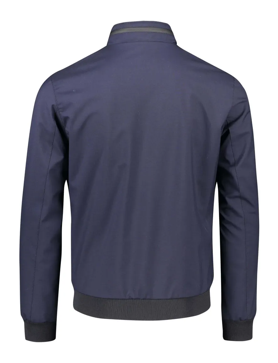 Portofino zomerjas donkerblauw normale fit wol
