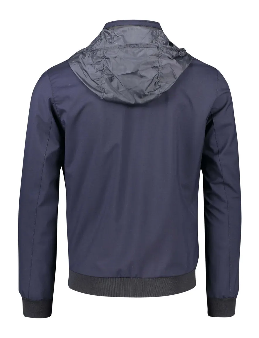 Portofino zomerjas donkerblauw normale fit wol
