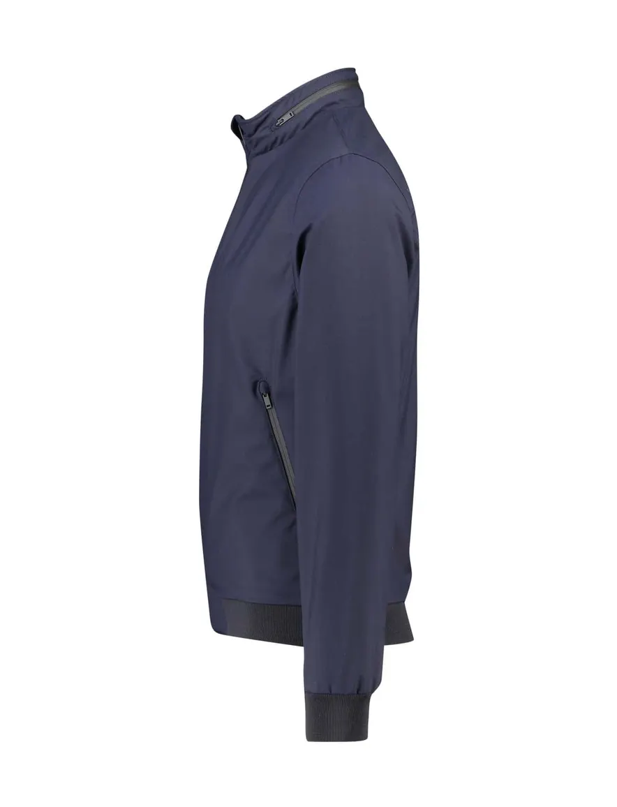 Portofino zomerjas donkerblauw normale fit wol