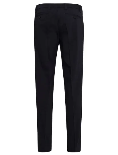 Eurex pantalon Jan donkerblauw effen wol