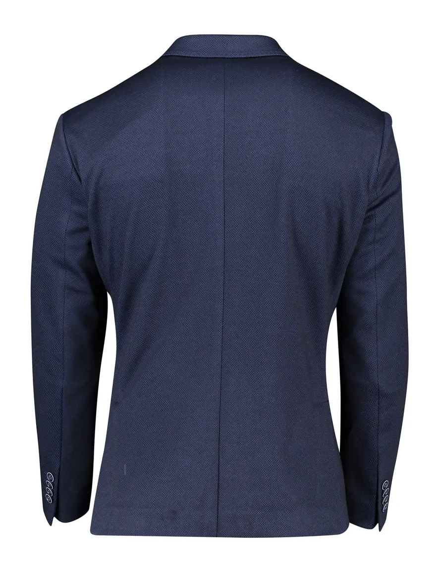 colbert Roy Robson normale fit donkerblauw geruit