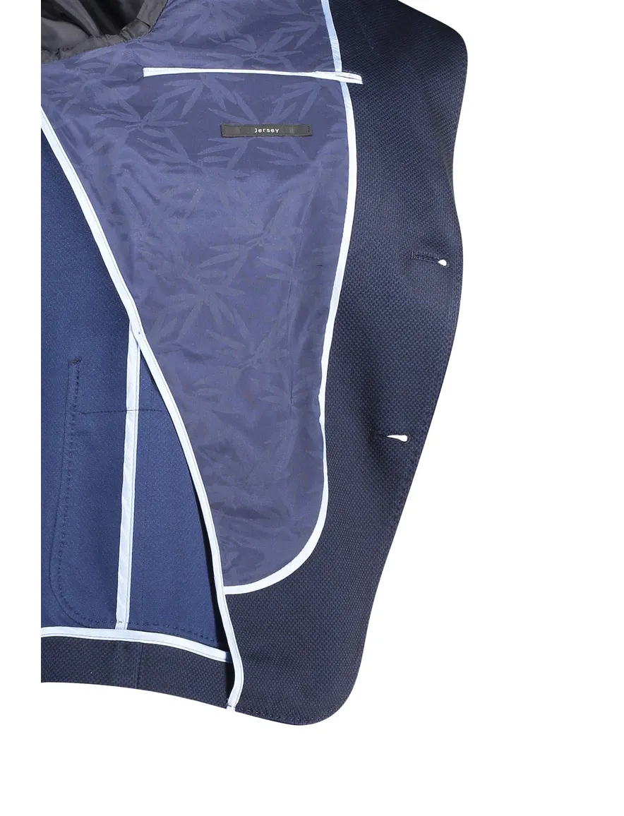 colbert Roy Robson normale fit donkerblauw geruit