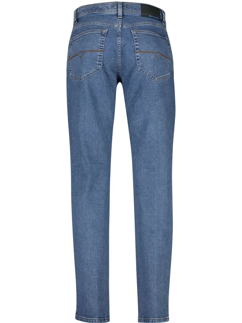 Pierre Cardin 5-pocket Comfort Fit model Dijon blauw