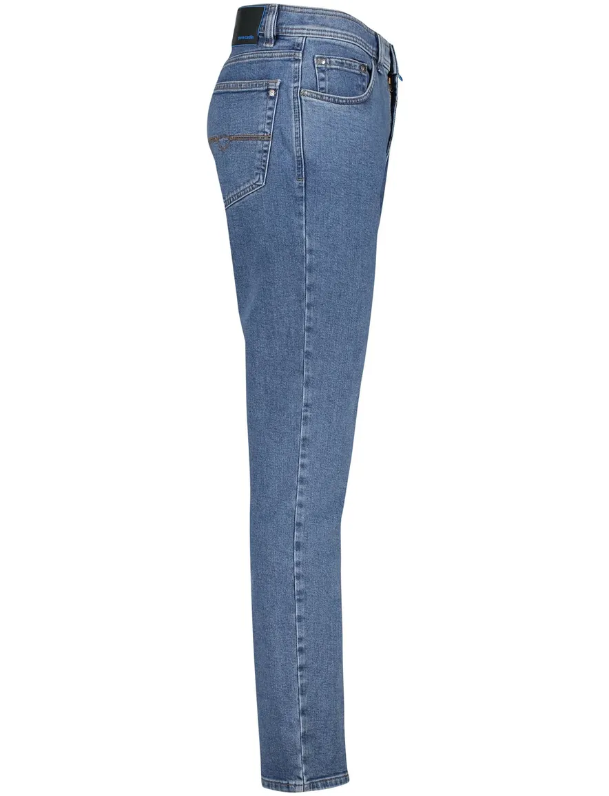 Pierre Cardin 5-pocket Comfort Fit model Dijon blauw