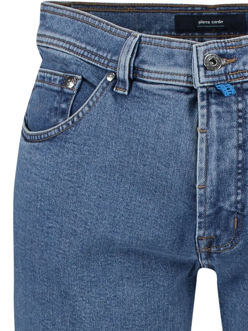 Pierre Cardin 5-pocket Comfort Fit model Dijon blauw