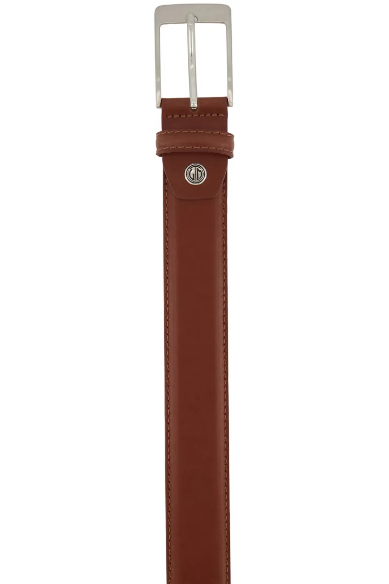 Lindenmann riem leer bruin