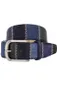 Lindenmann riem blauw leer