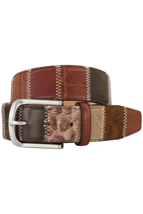 Lindenmann riem bruin leer