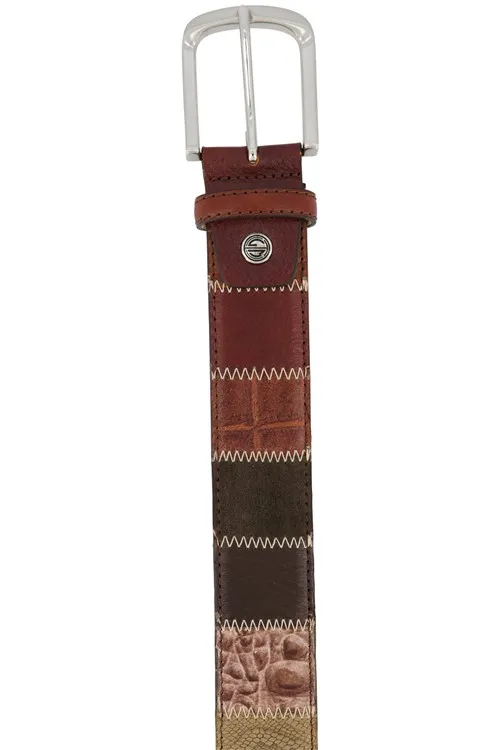 Lindenmann riem bruin leer