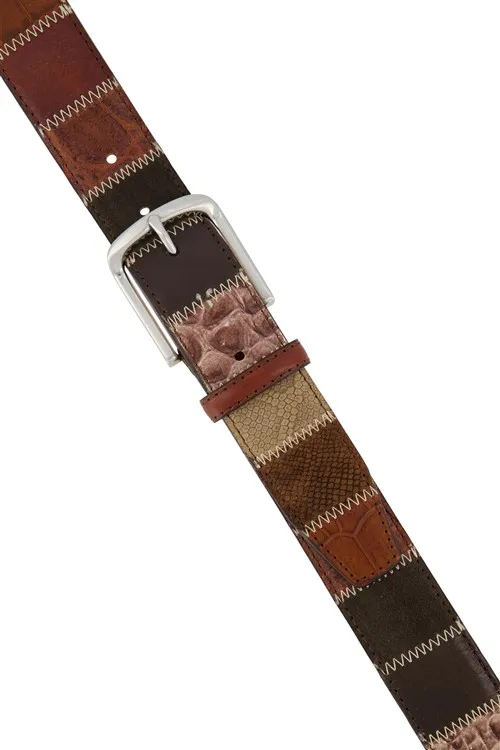 Lindenmann riem bruin leer