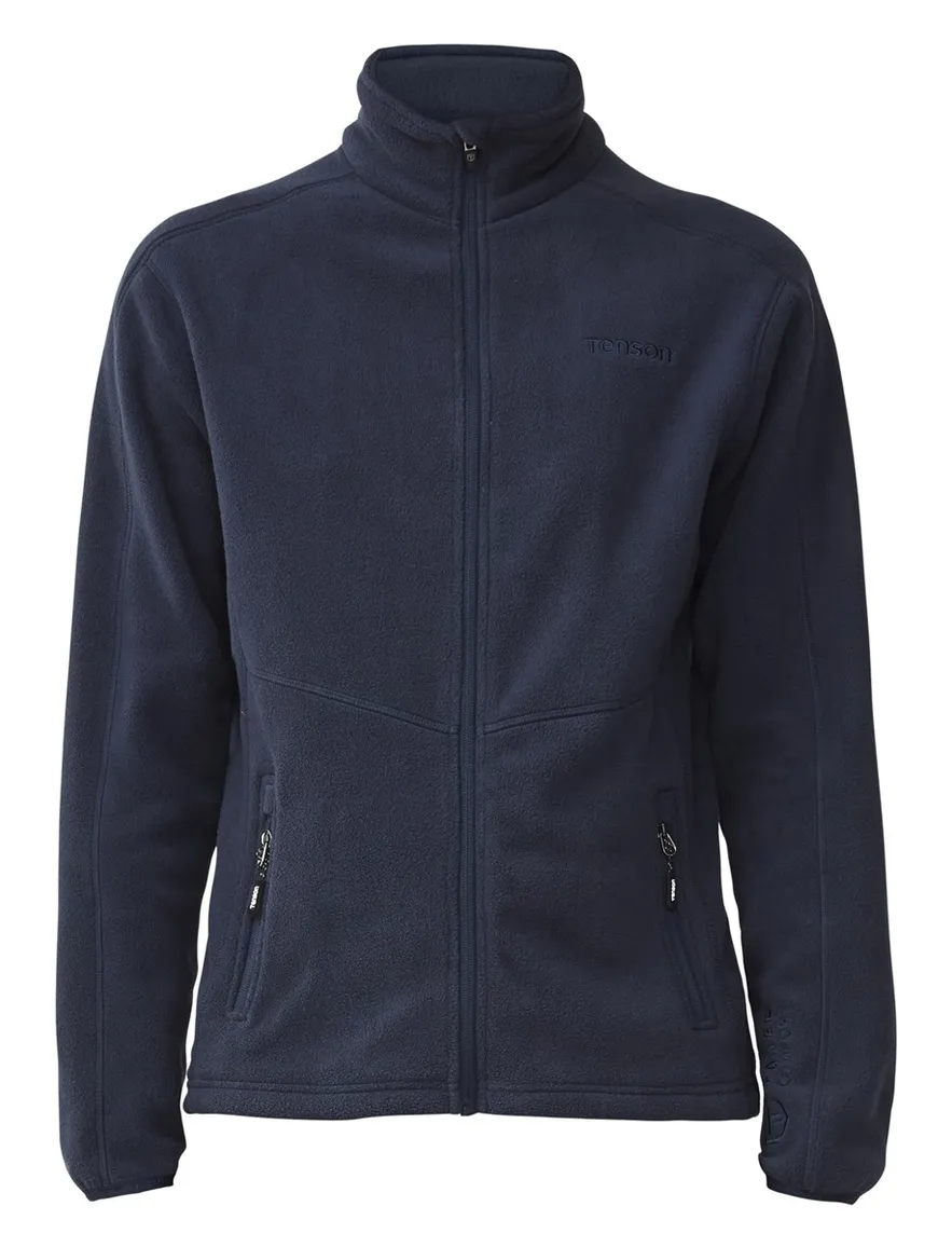 Tenson vest donkerblauw gemeleerd fleece