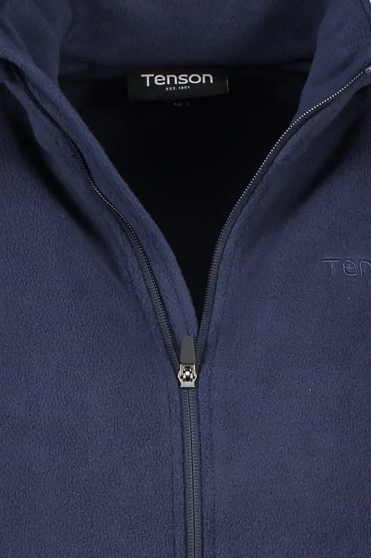 Fleece vest Tenson navy gemeleerd