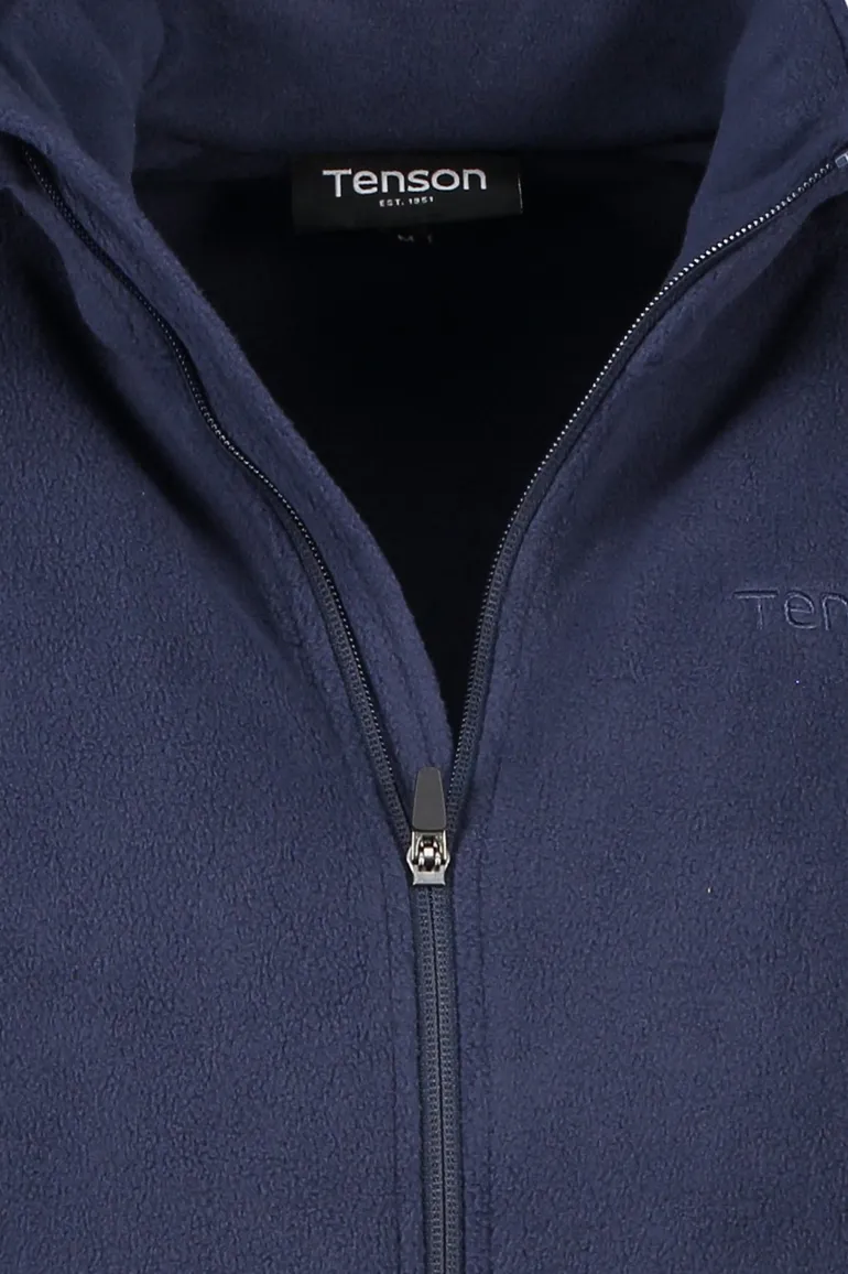 Tenson vest donkerblauw gemeleerd fleece