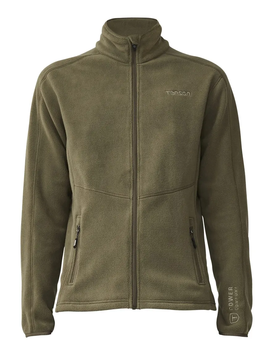 Tenson fleese vest olfijgroen normale dit