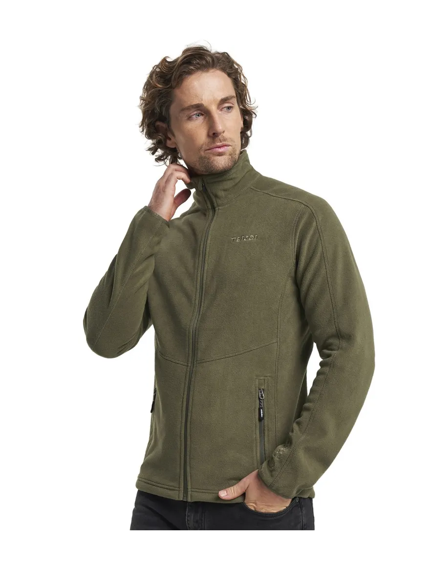 Tenson fleese vest olfijgroen normale dit