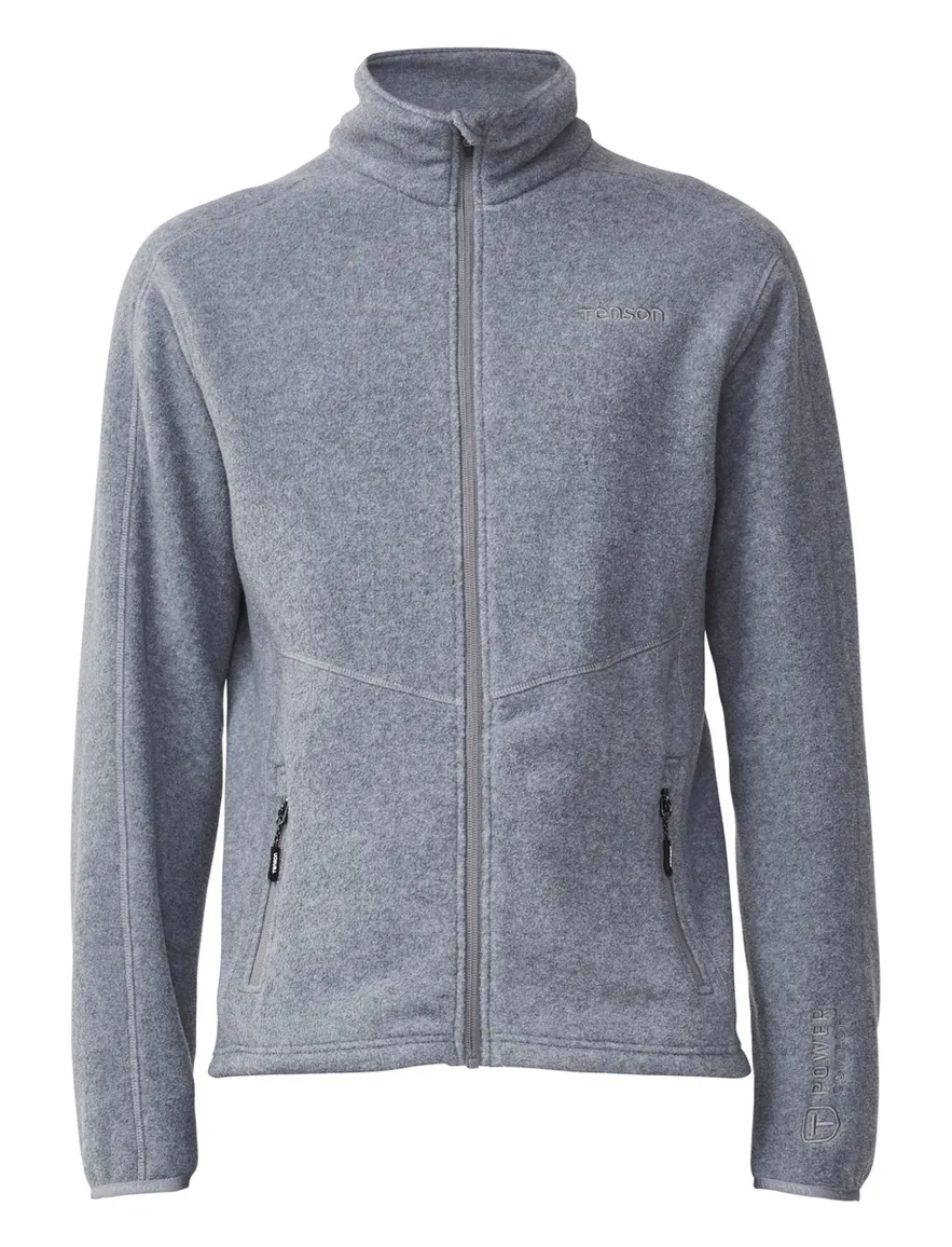 Tenson vest grijs gemeleerd fleece