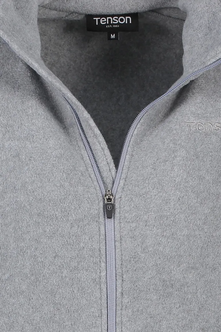 Tenson vest grijs gemeleerd fleece