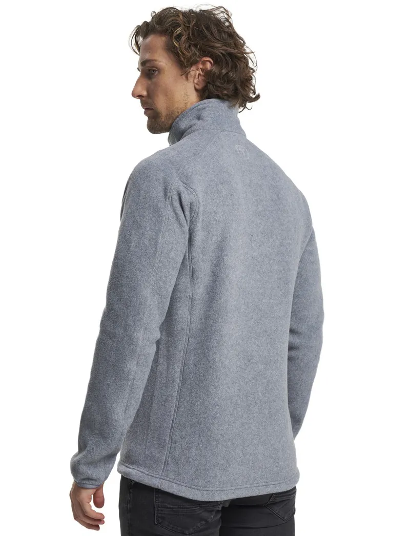Tenson vest grijs gemeleerd fleece