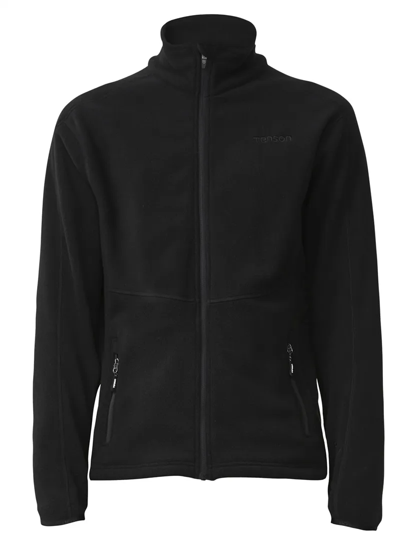 Gemeleerd Fleece vest Tenson zwart