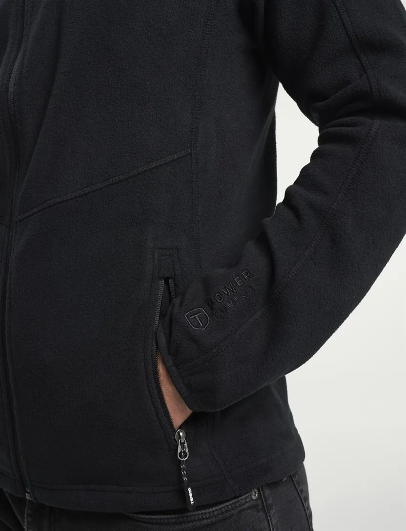 Gemeleerd Fleece vest Tenson zwart