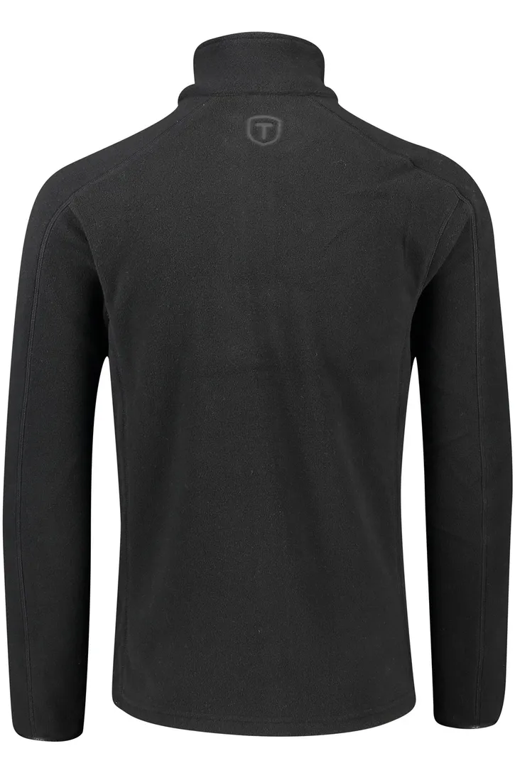 Gemeleerd Fleece vest Tenson zwart