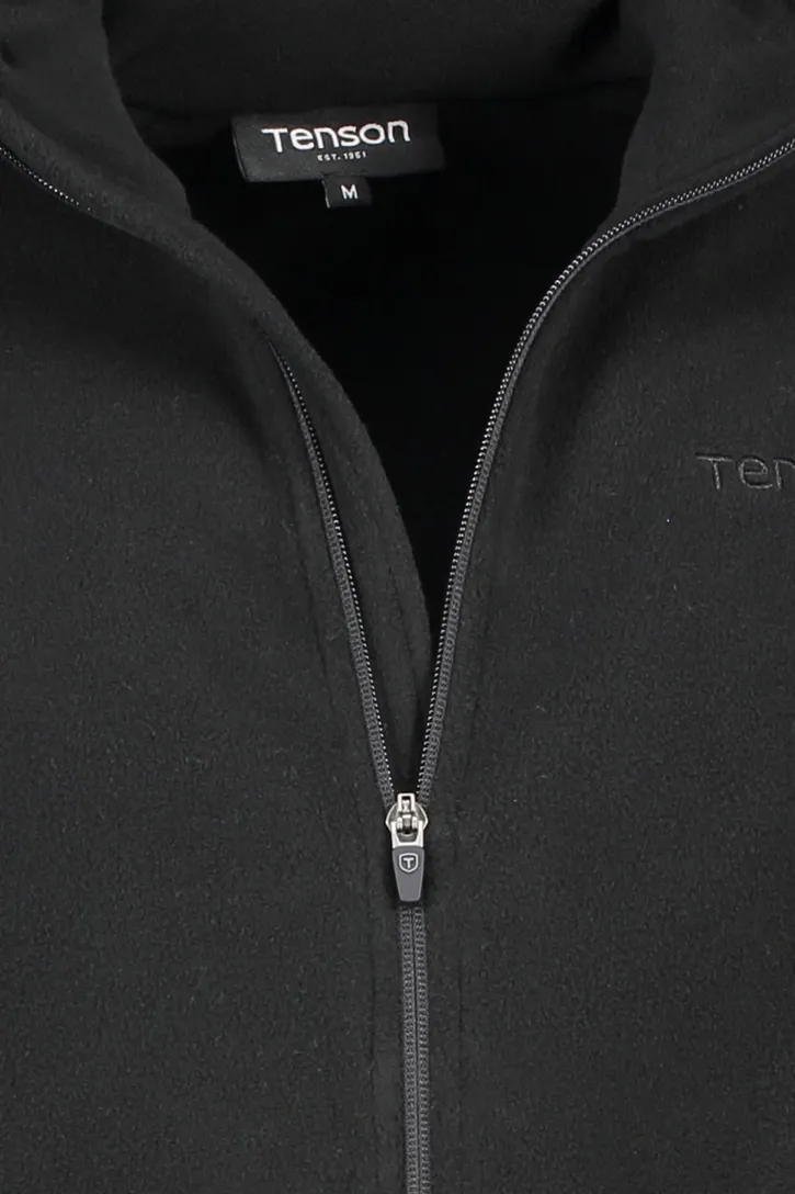 Gemeleerd Fleece vest Tenson zwart