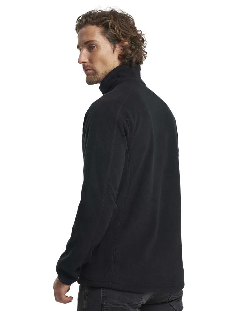 Gemeleerd Fleece vest Tenson zwart