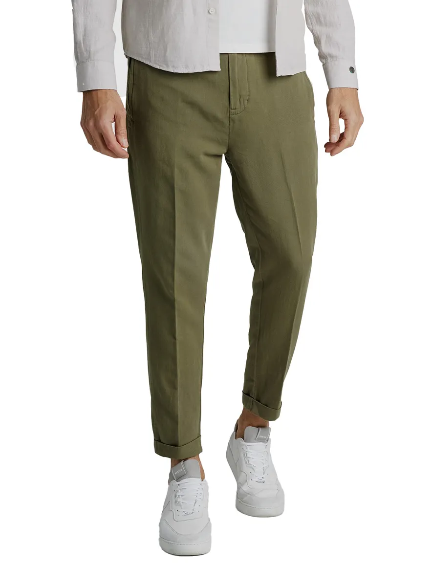 Cast Iron chino groen