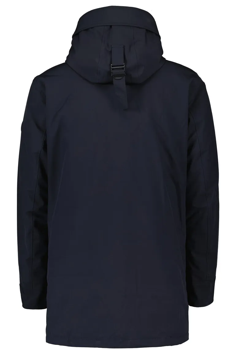 Airforce Snow winterjas donkerblauw effen rits slim fit